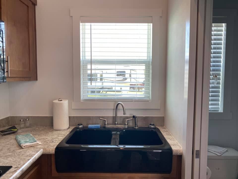 Cabin kitchenette sink